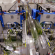 This gantry system will support robotic heads that will build the carbon fiber wings.